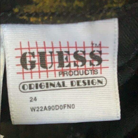 NEW Guess Black Sunflower Skinny Ankle Jeans 24 - Picture 8 of 12